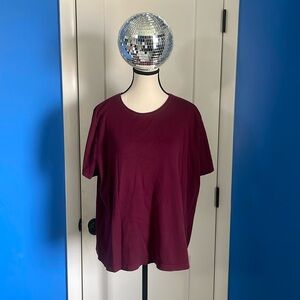 Croft & Barrow Red Relaxed Short Sleeve T-Shirt